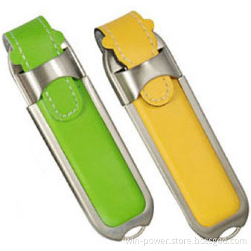 Genuine Leather Anti-Copy USB, Emboss Logo USB Flash Disk